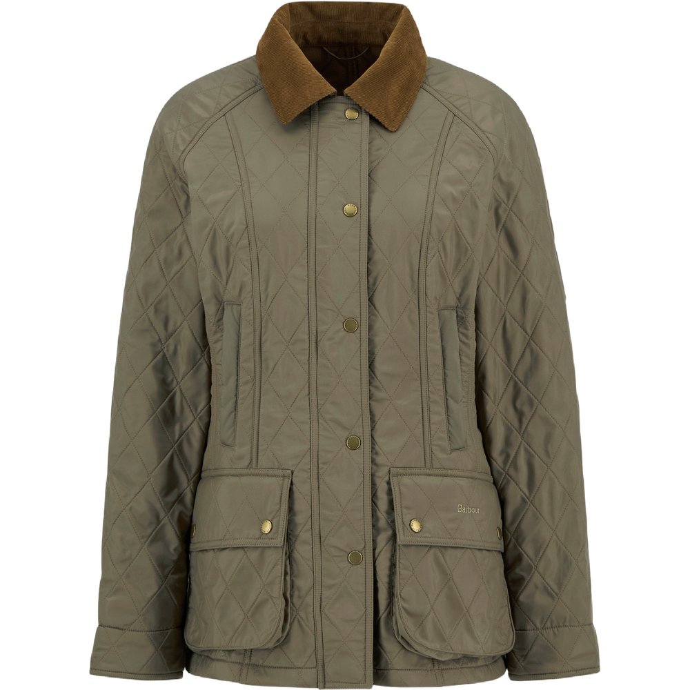 Barbour W's Beadnell Polarquilt Military Brown