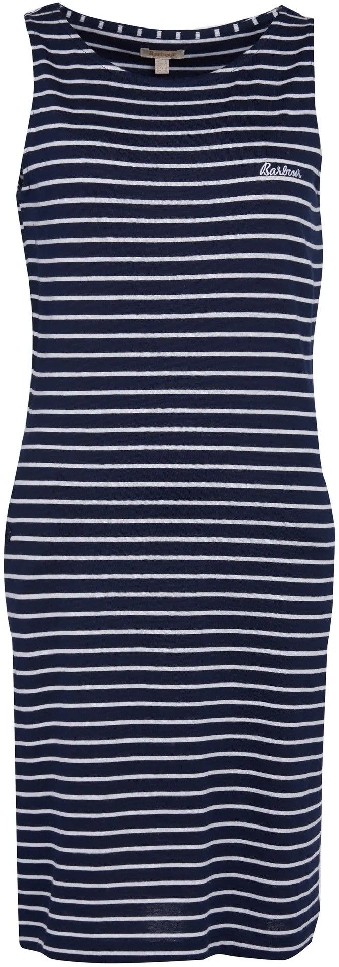 Barbour W's Dalmore Stripe Dress Navy/White