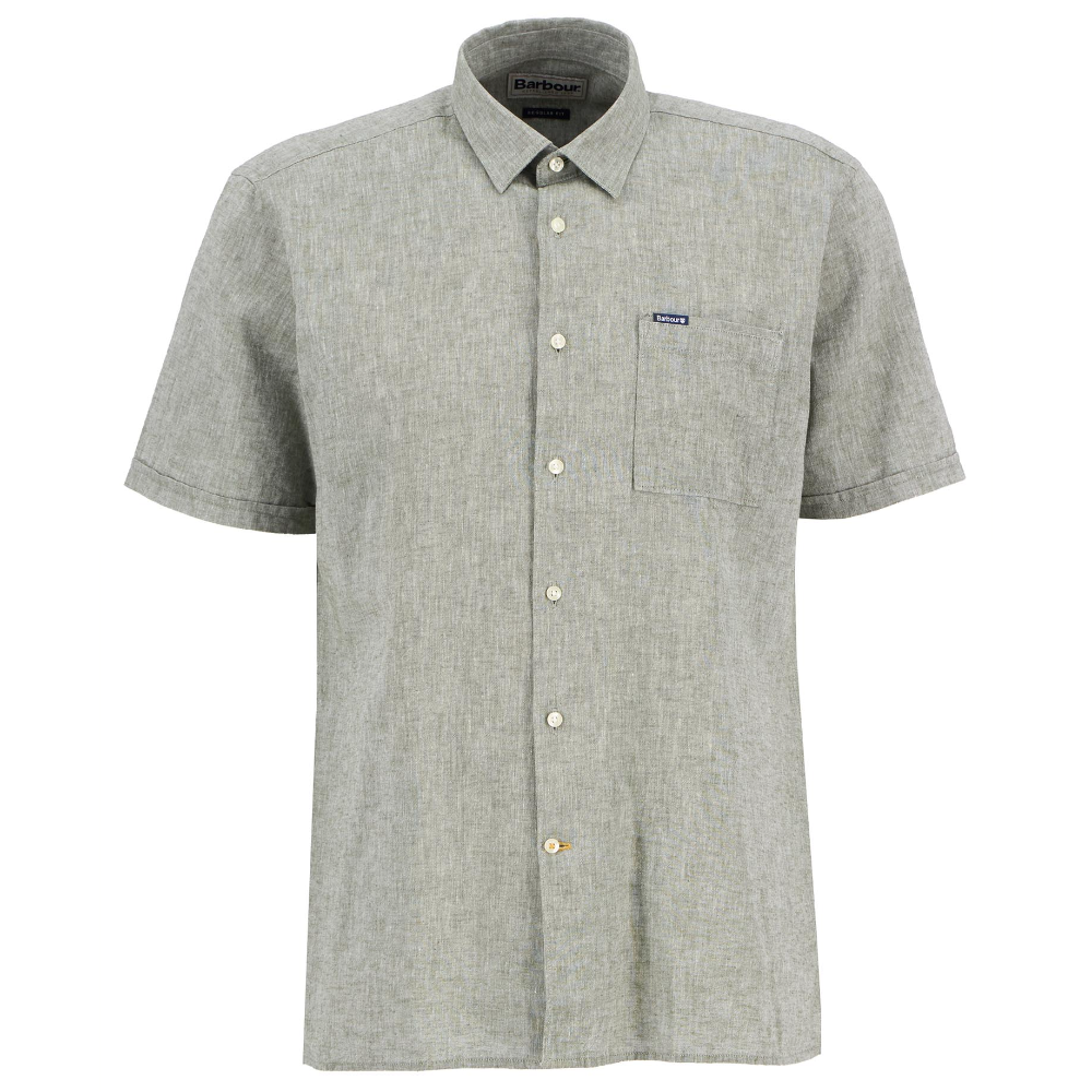 Barbour Nelson Ss Shirt Bleached Olive