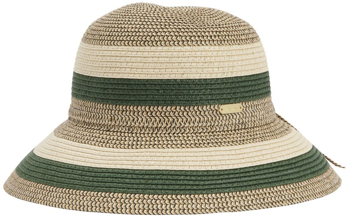 Barbour W's Daphne Braid Summer Hat Olive/Sand