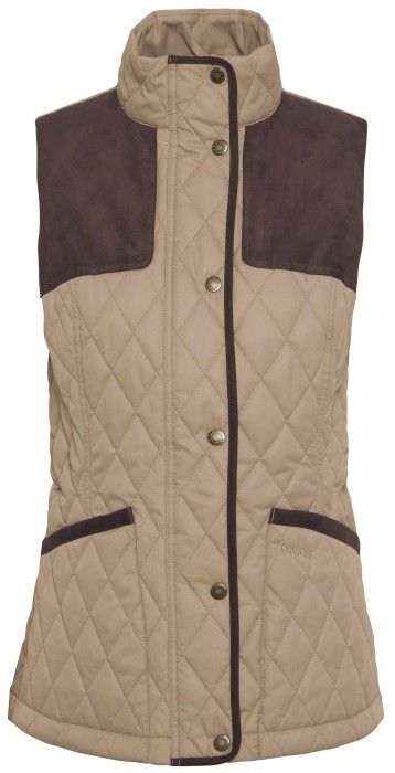 Barbour Keeper Wear Quilted Gilet naisten ampumaliivi, Military Brown