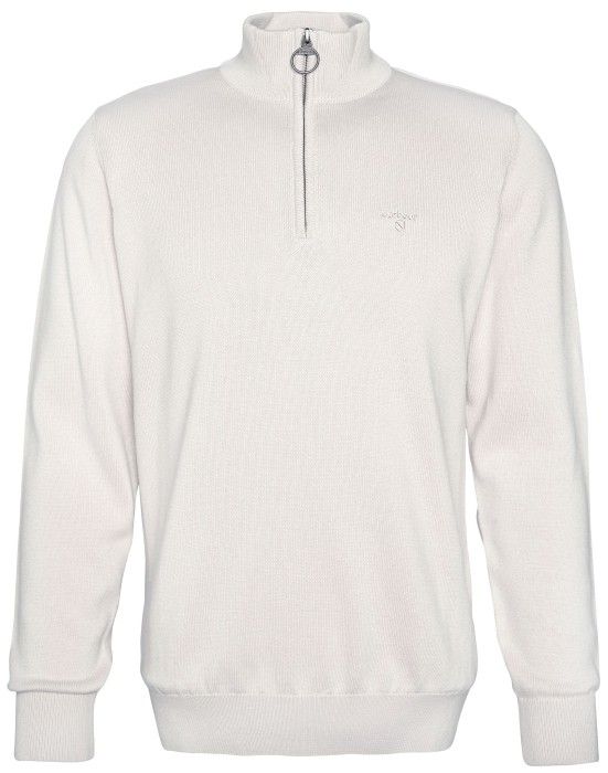 Barbour Cotton Half Zip Knitted Jumper neulepaita, Mist