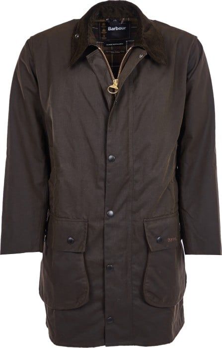 Barbour M"s Classic Northumbria Wax Jacket Dark Olive Check'