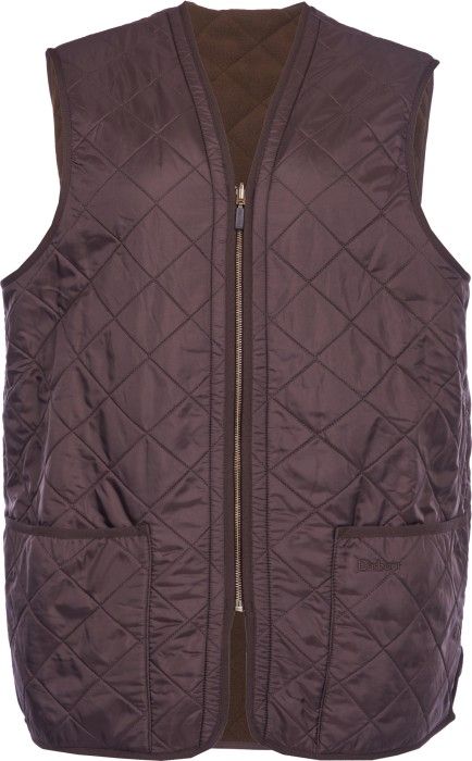 Barbour M's Polarquilt Waistcoat Zip In Liner Brown