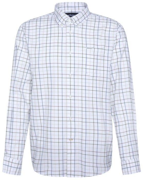 Barbour M's Caswell Tattersall Regular Fit Shirt Pine Green