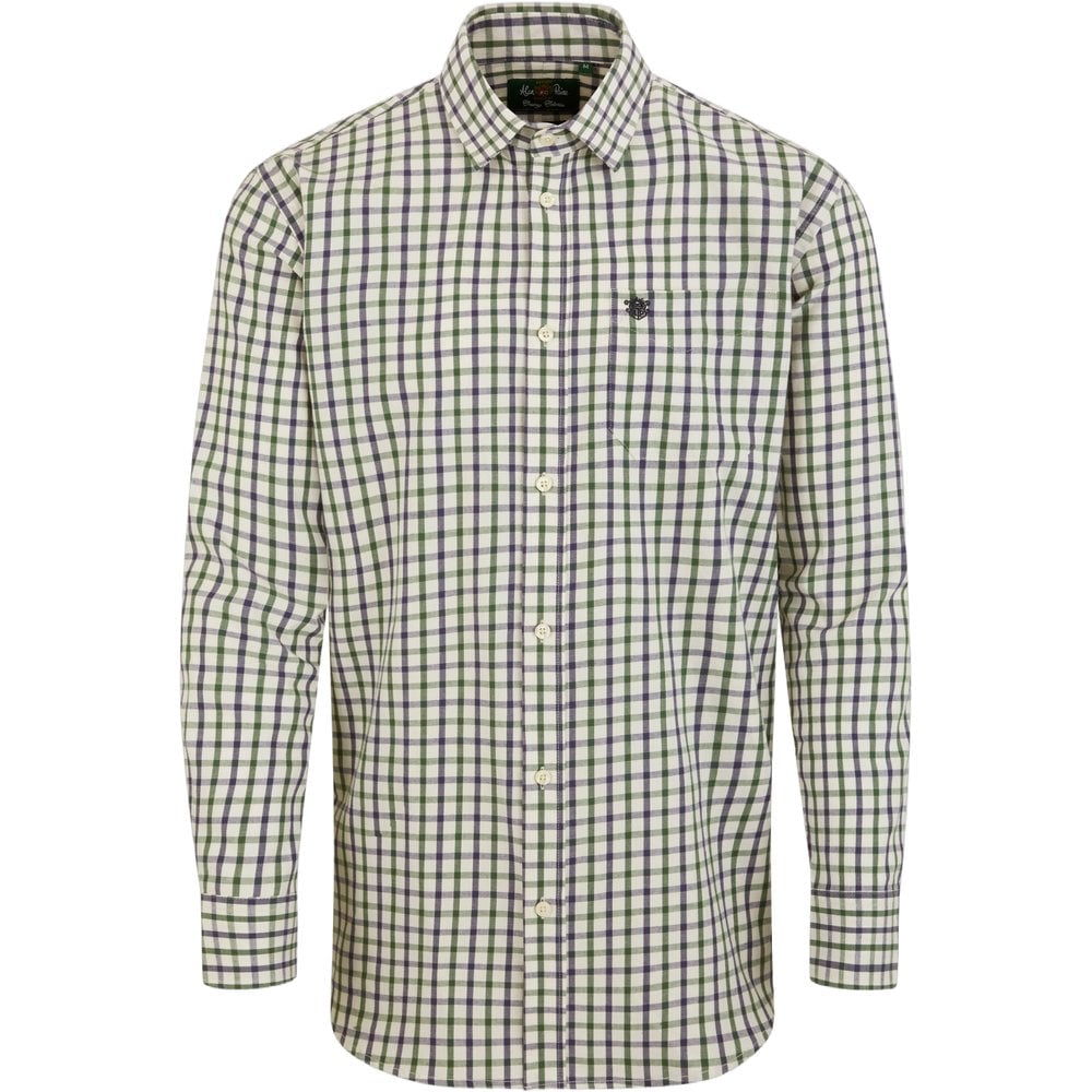 Alan Paine M's Ilkley Shirt Blue/Green