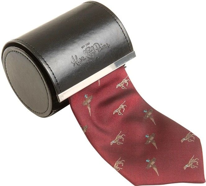 Alan Paine M's Ripon Silk Tie Bordeaux