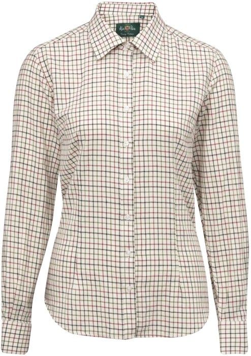 Alan Paine Shirt Bromford naisten kauluspaita, Check 2 Red