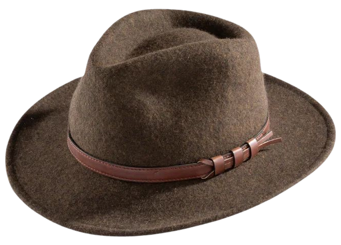 Alan Paine M's Richmond Felt Hat Brown