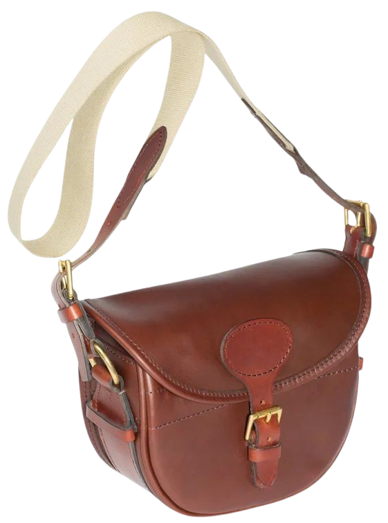 Alan Paine Leather Cartridge Bag patruunalaukku, Brown