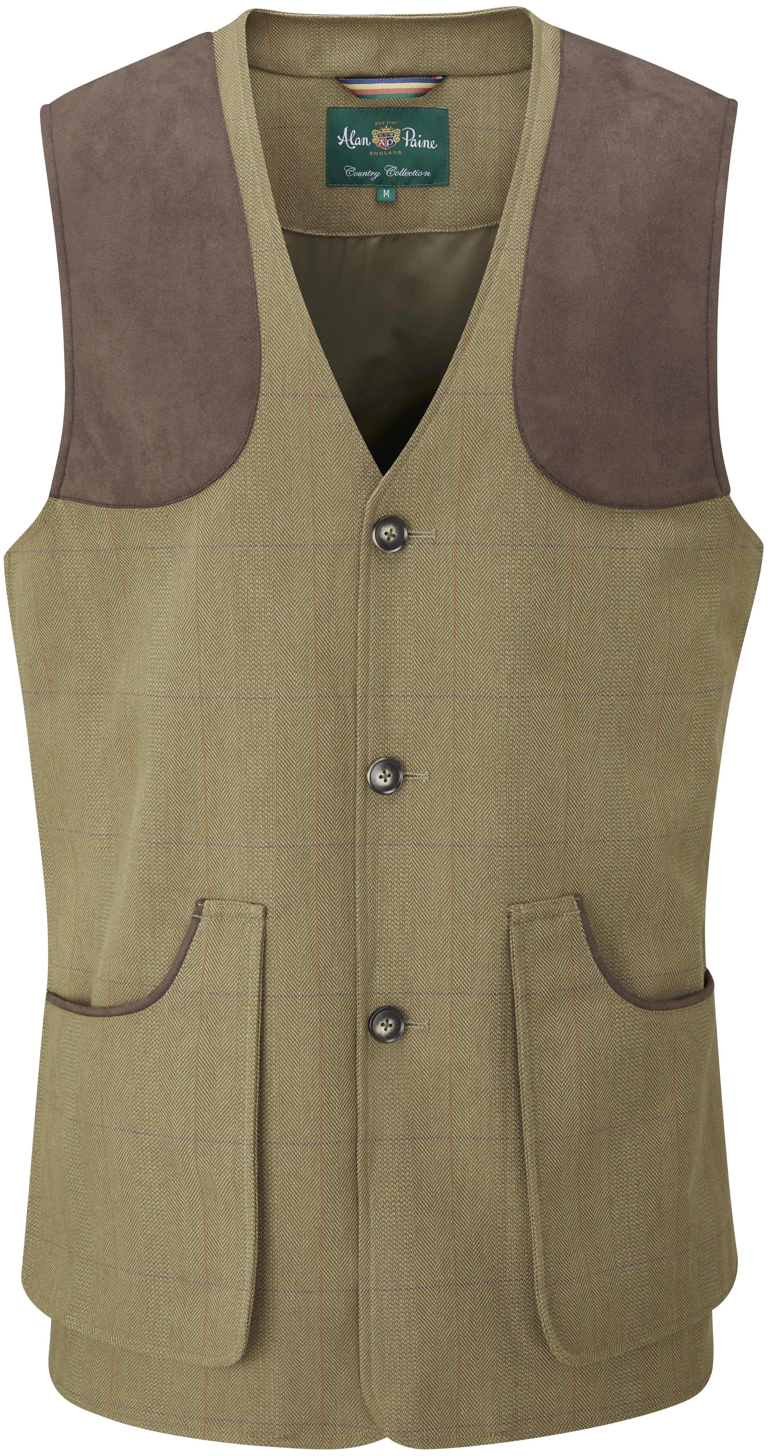 Alan Paine M's Axford Shooting Waistcoat Aspen