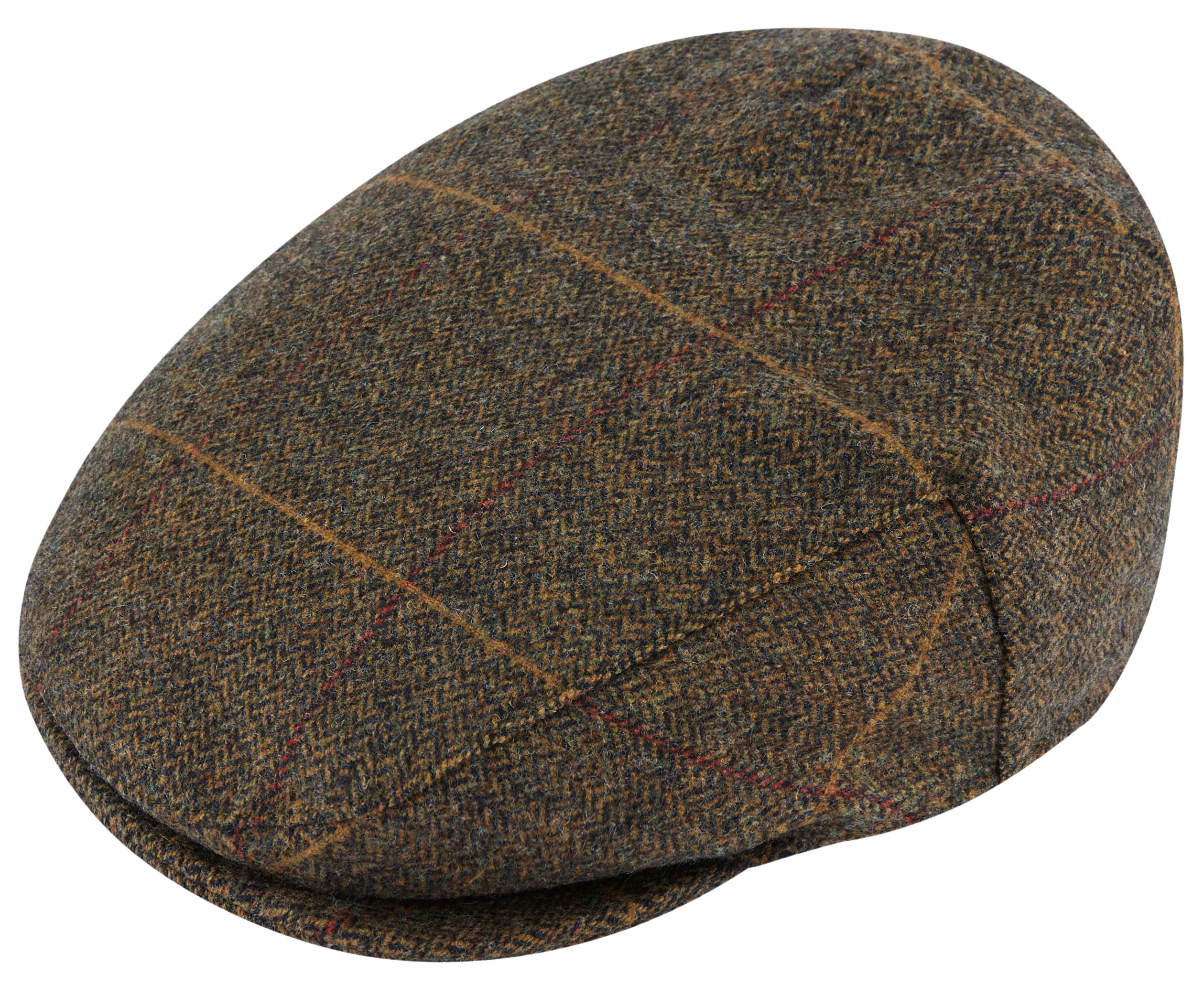Alan Paine M's Combrook Waterproof Tweed Cap Teak