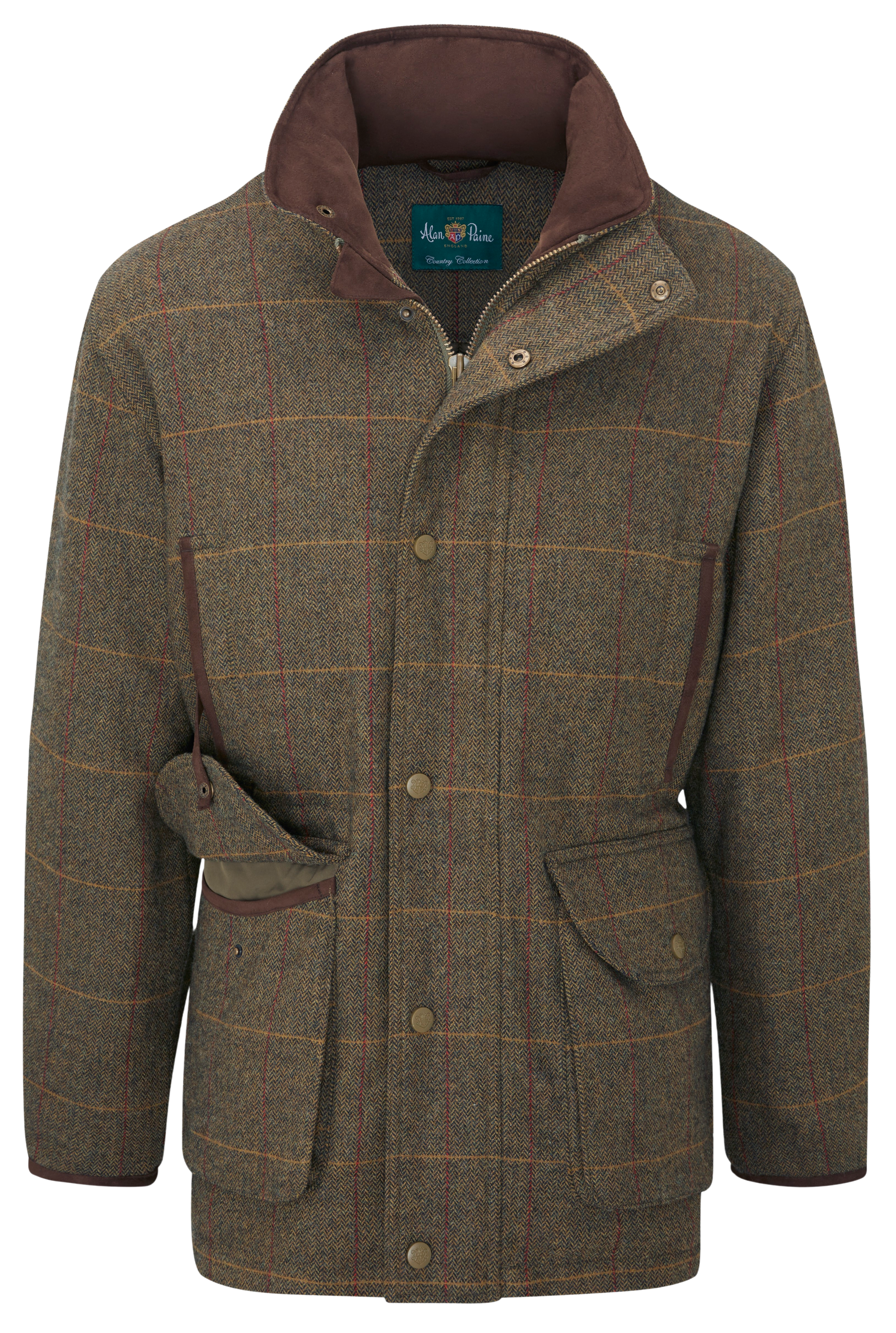 Alan Paine Ms Combrook Waterproof Tweed Shooting Field Coat