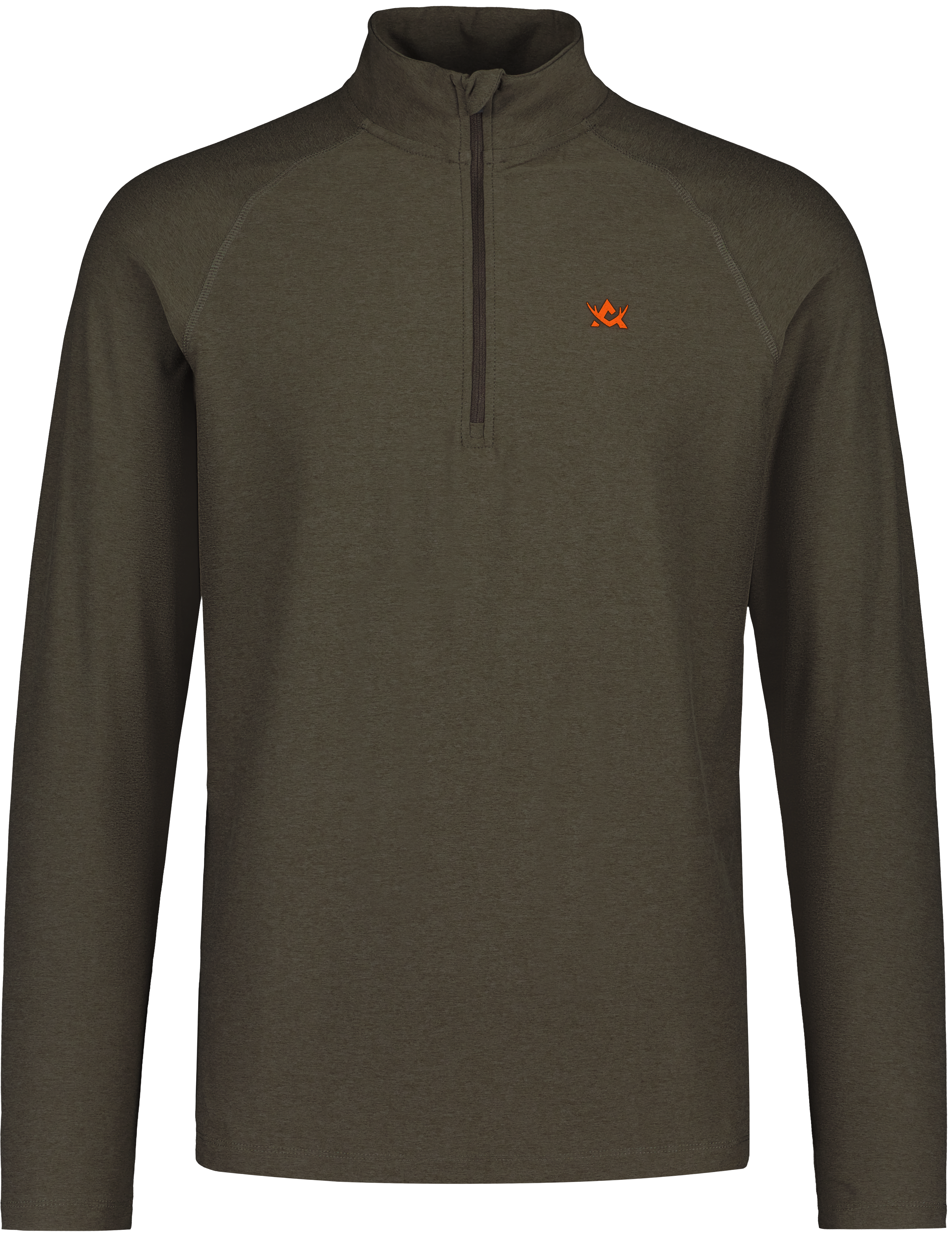 Alaska 1795 CoolDry Half-Zip Top paita, Moss Brown