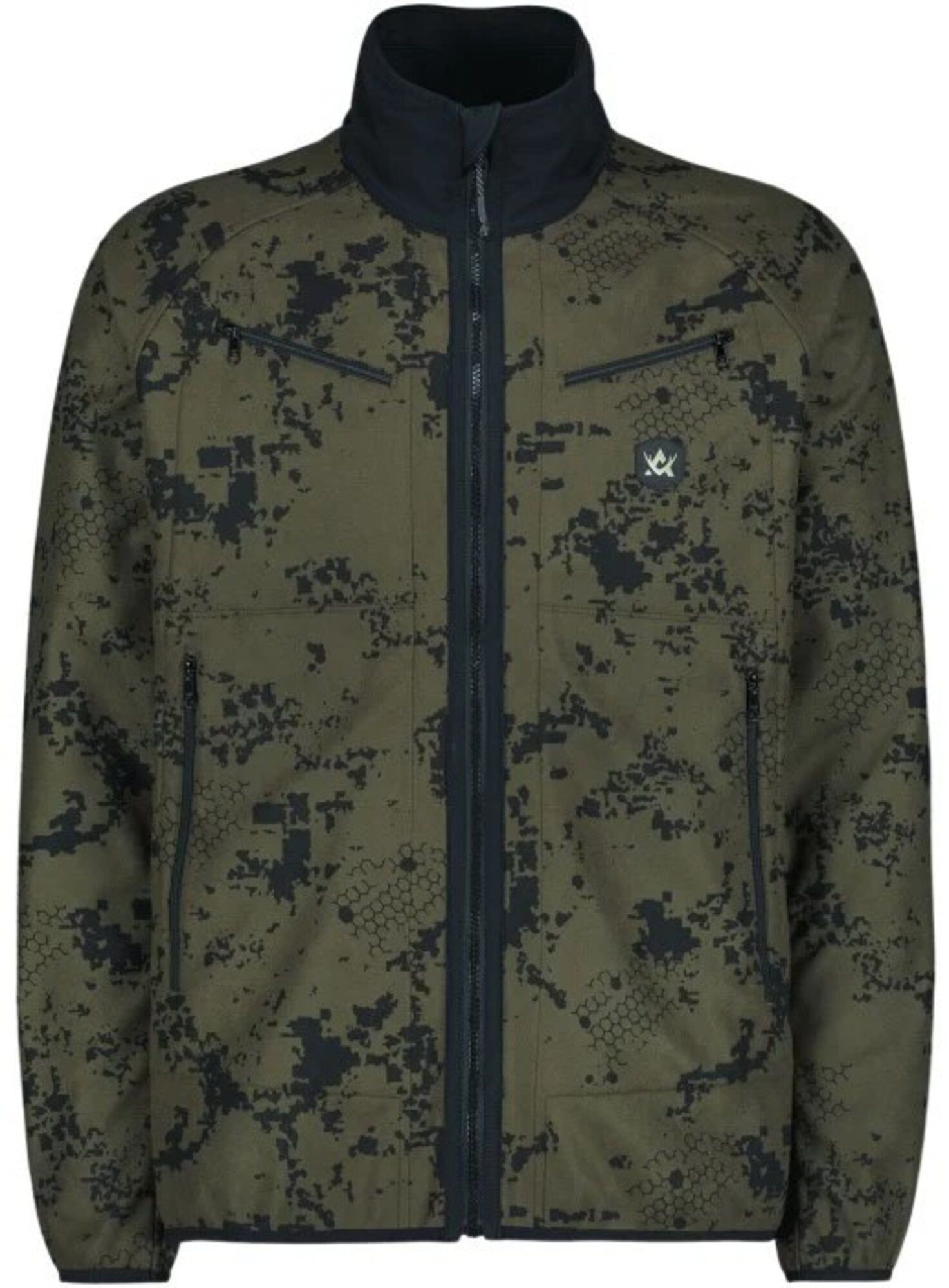 Alaska 1795 Raptor Reversible Windblocker Fleece Jacket Black/BlindTech Timber