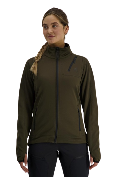 Alaska 1795 W's Juneau Powerfleece Jacket Moss Brown