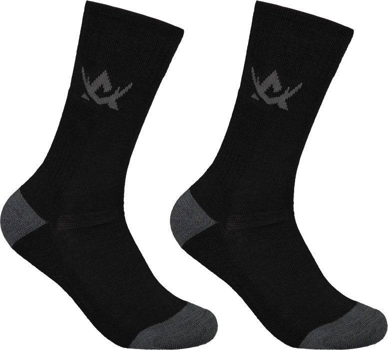 Alaska 1795 Hunter Wool Socks 2 pairs package Dark Grey