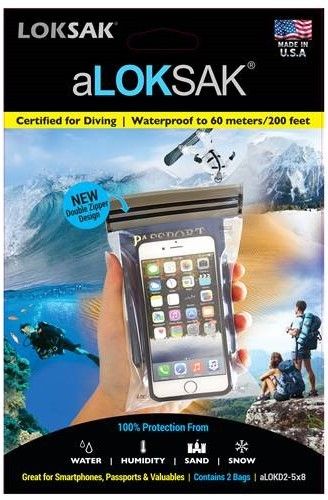 aLoksak 5X8 Xxl Smartphone (12.1X20.3Cm) suojapussi, 2kpl