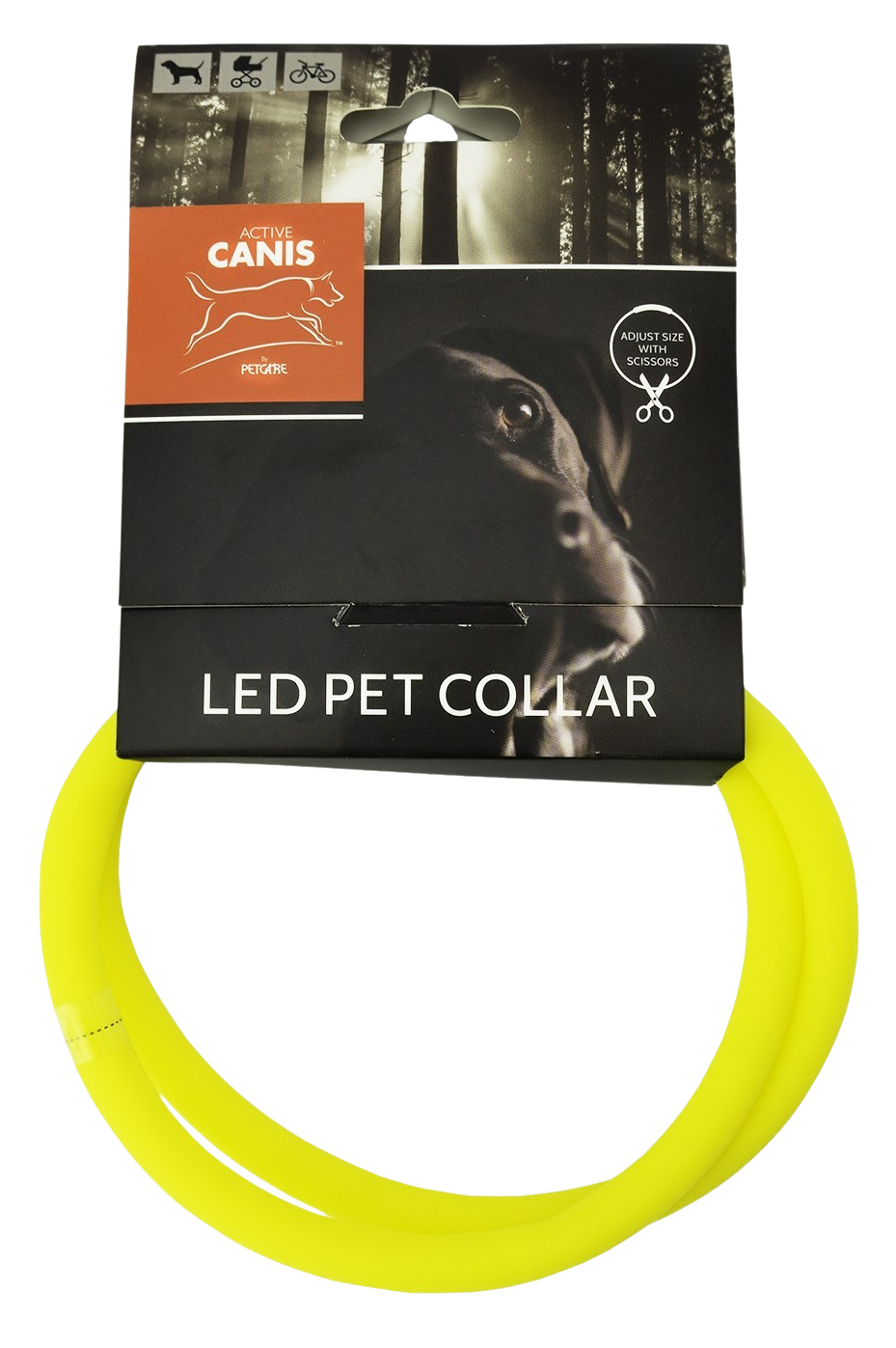 Active Canis USB Led Collar Yellow