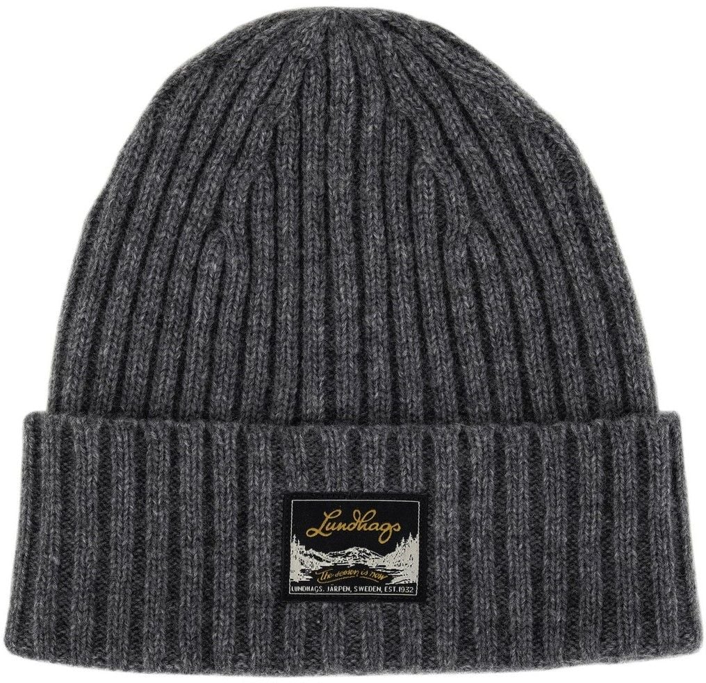 Lundhags Knak Wool Beanie Grey melange