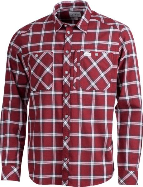 Lundhags M's Jaksa LS Shirt Dark Red