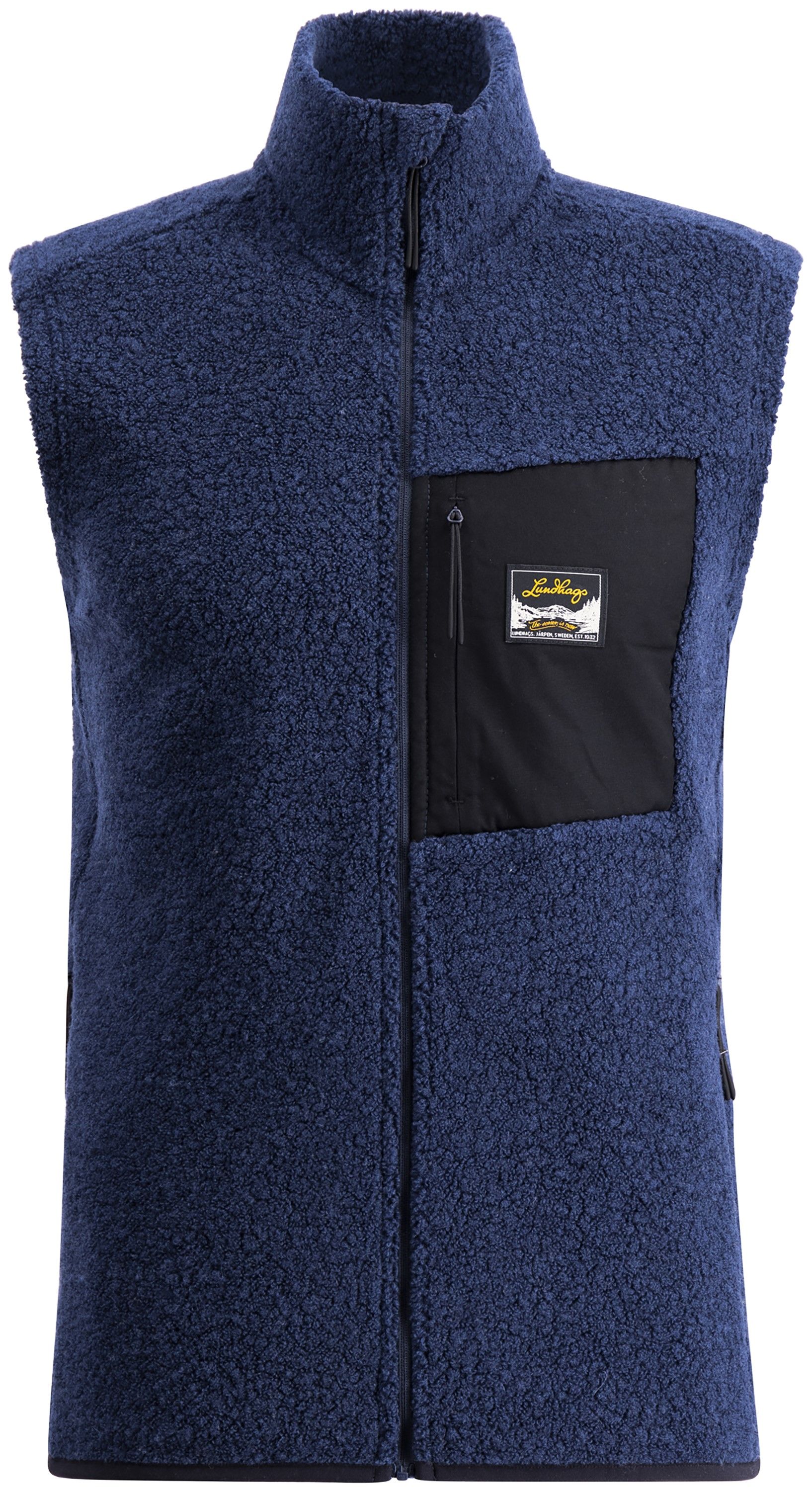 Lundhags Flok Wool Ms Pile Vest Light Navy