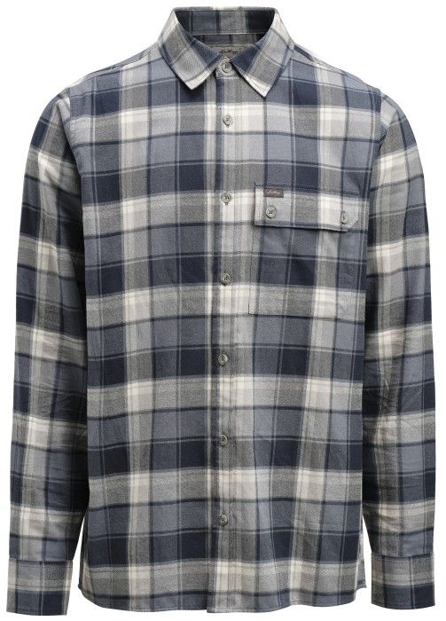 Lundhags Järpen Plaid Flannel Shirt Unisex paita, Dark Sky blue