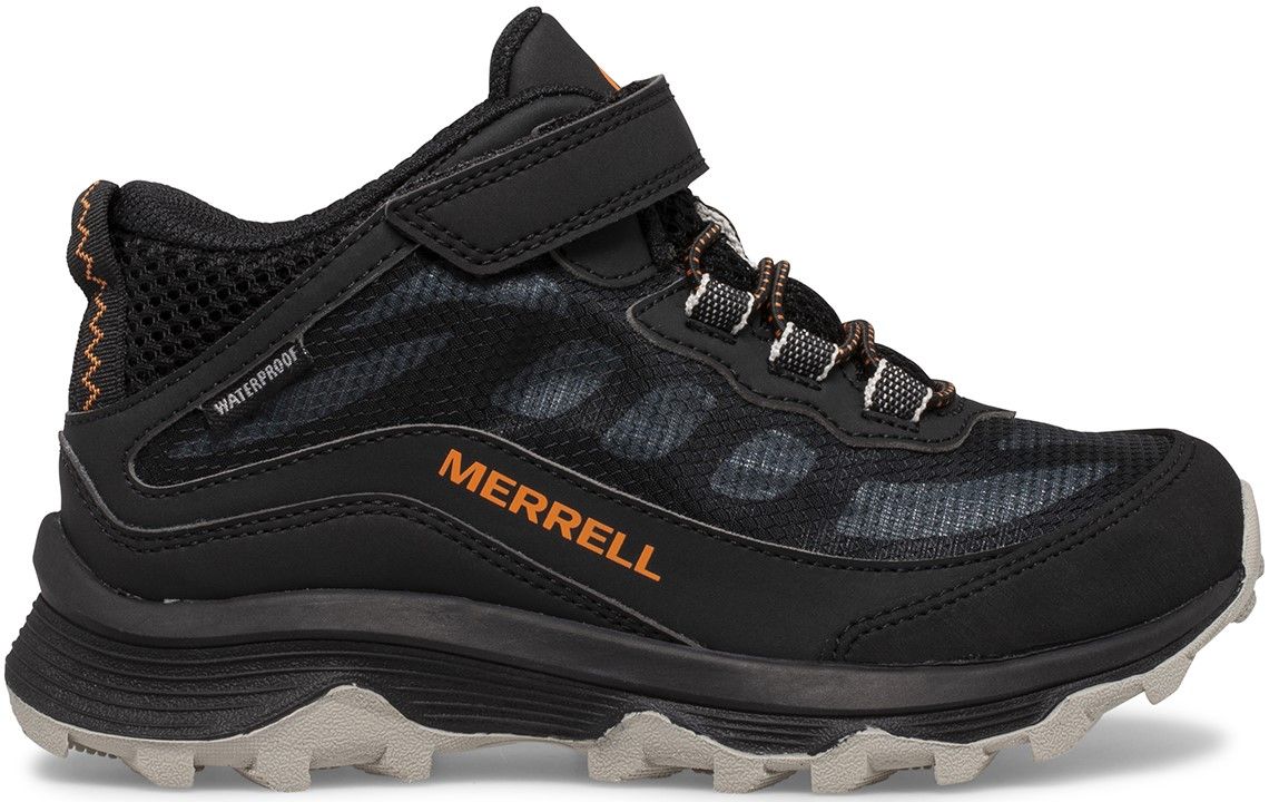 Merrell Junior Moab Speed Mid A/C Waterproof lasten ulkoilukengät, musta