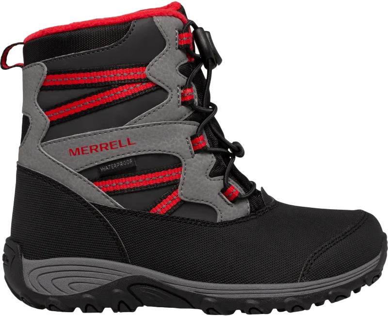 Merrell Kids Outback Snow Boot 2.0 WP lasten talvikengät, punainen/musta
