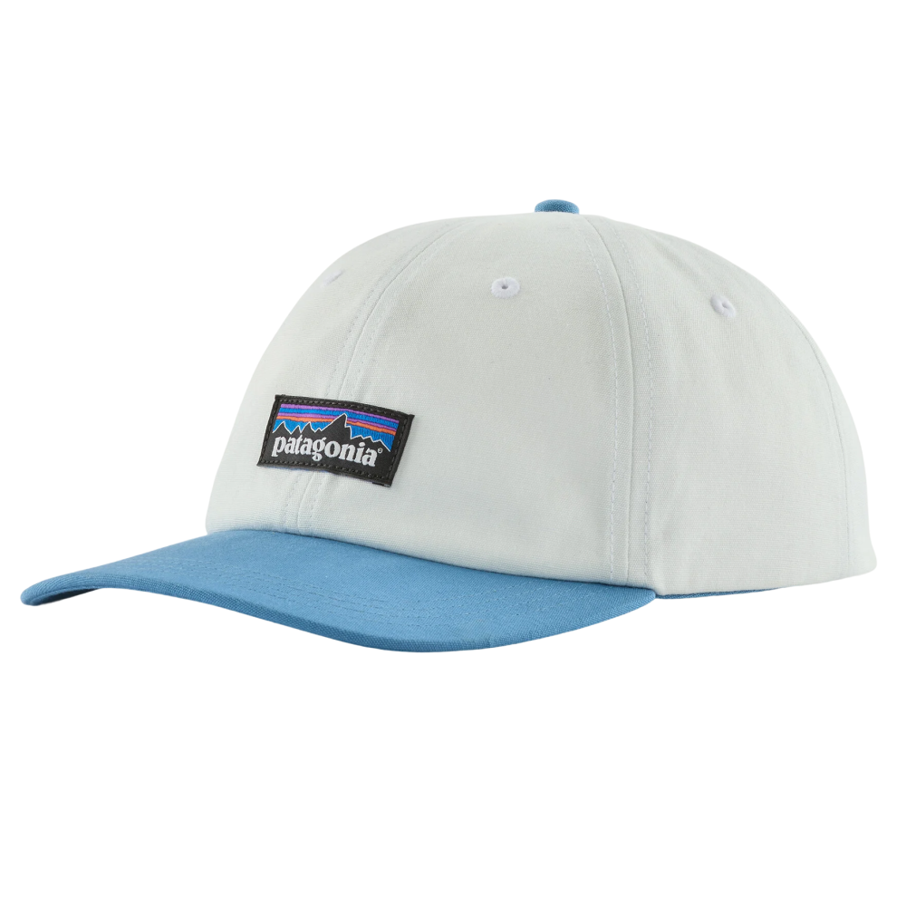 Patagonia P-6 Label Trad Cap Birch White W/Shore Blue