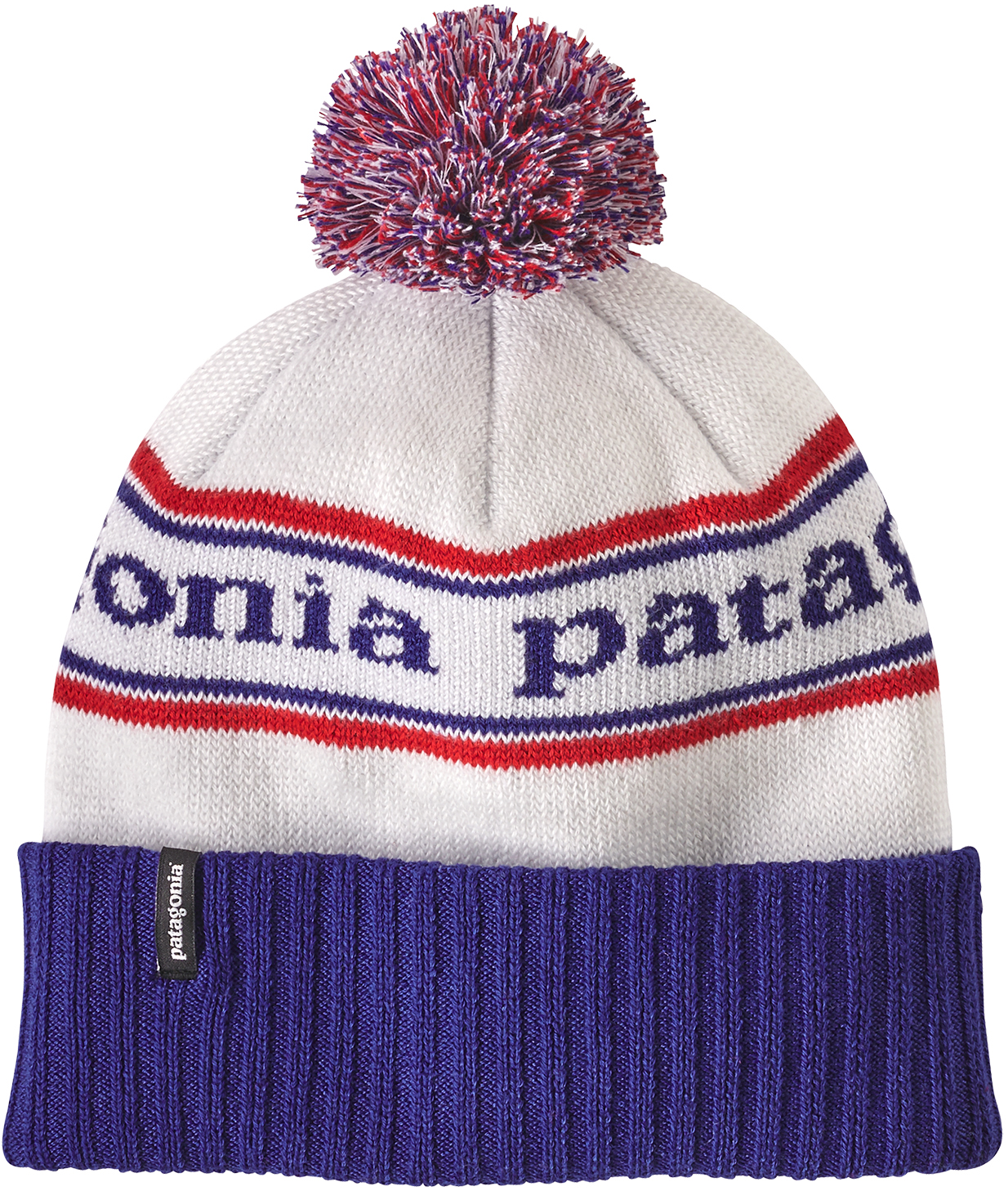 Patagonia Powder Town Beanie Park Stripe: Viking Blue
