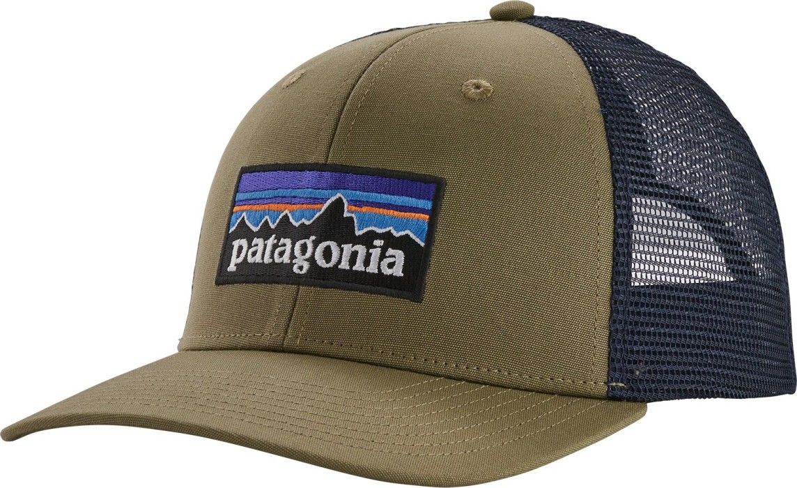 Patagonia P-6 Logo Trucker Hat Sage Khaki