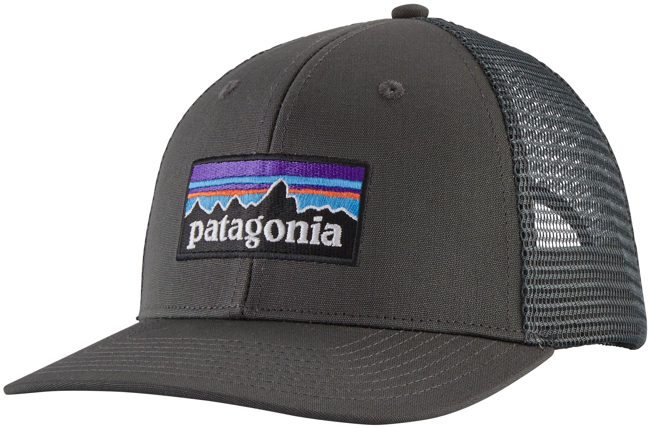 Patagonia P-6 Logo Trucker Hat Forge Grey