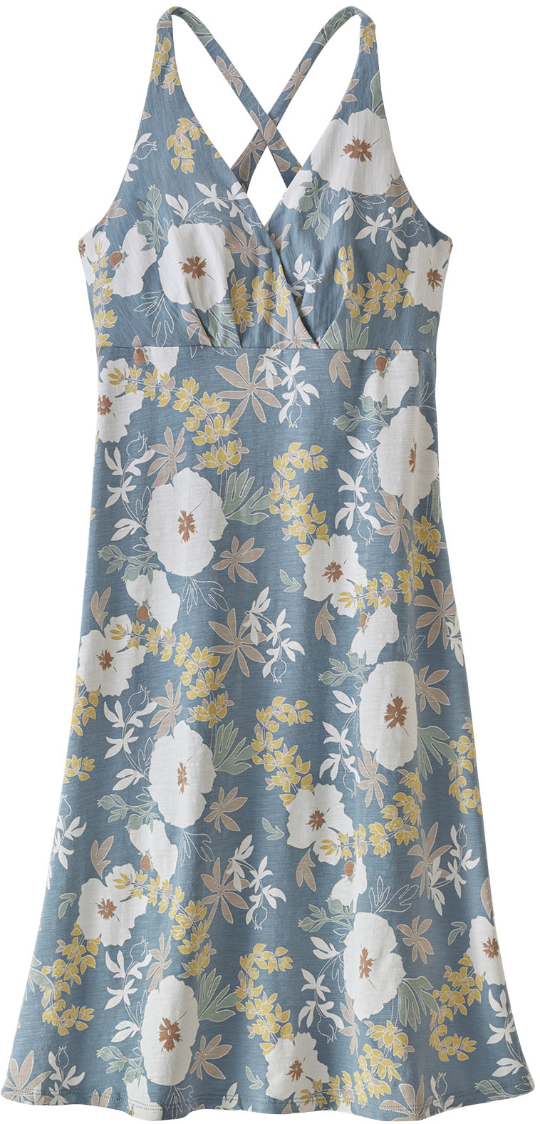Patagonia W's Amber Dawn Dress Flower Power Light Plume Grey