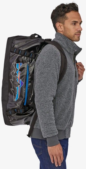 Patagonia Black Hole Duffel 55L Black w/Fitz Trout