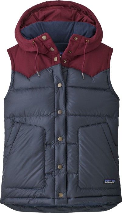 Patagonia W's Bivy Hooded Vest Smolder Blue w/Chicory Red