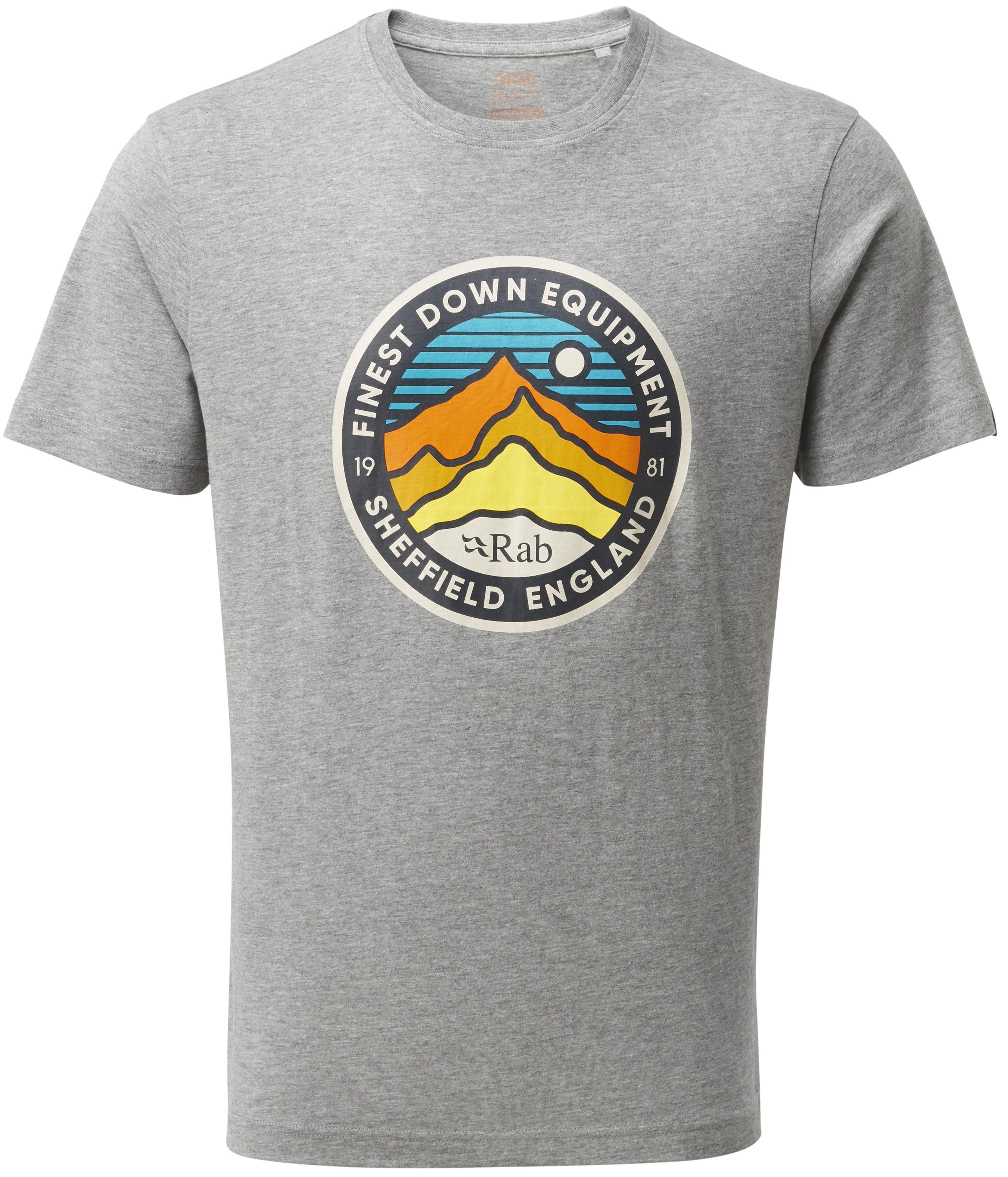 Rab M's Stance 3 Peaks Tee Grey Marl