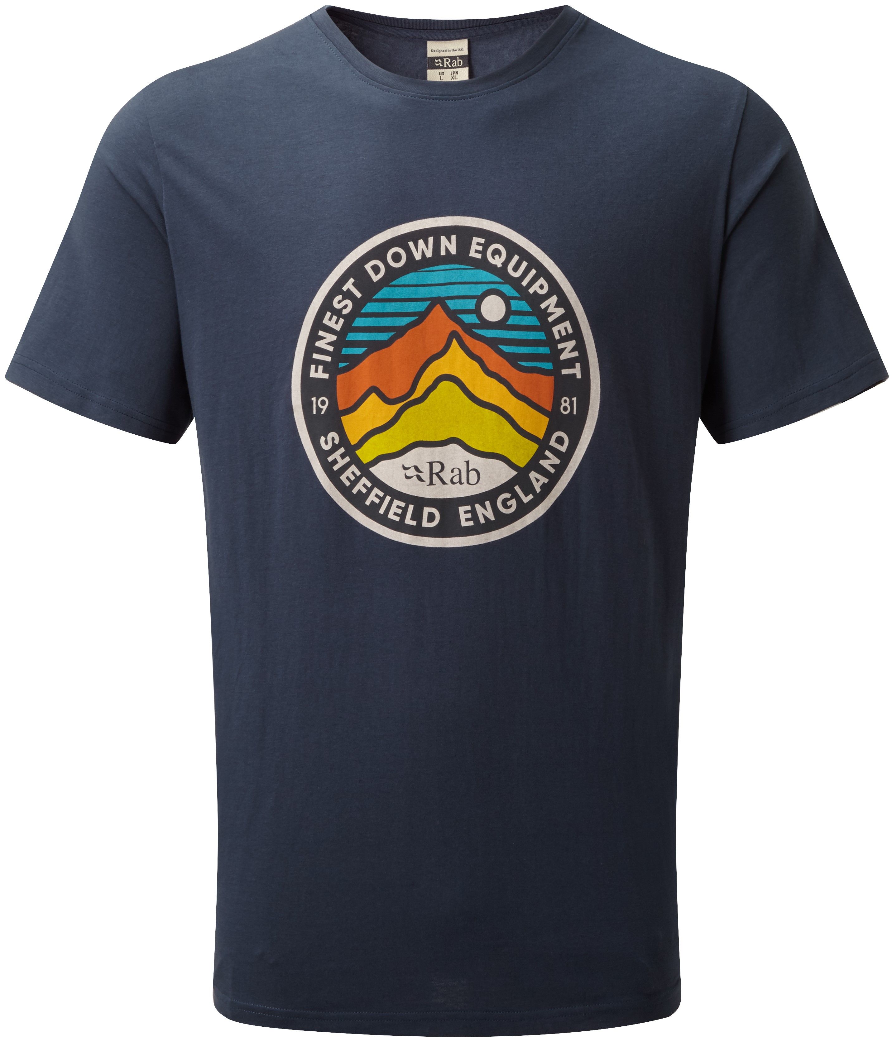 Rab M's Stance 3 Peaks Tee Deep Ink