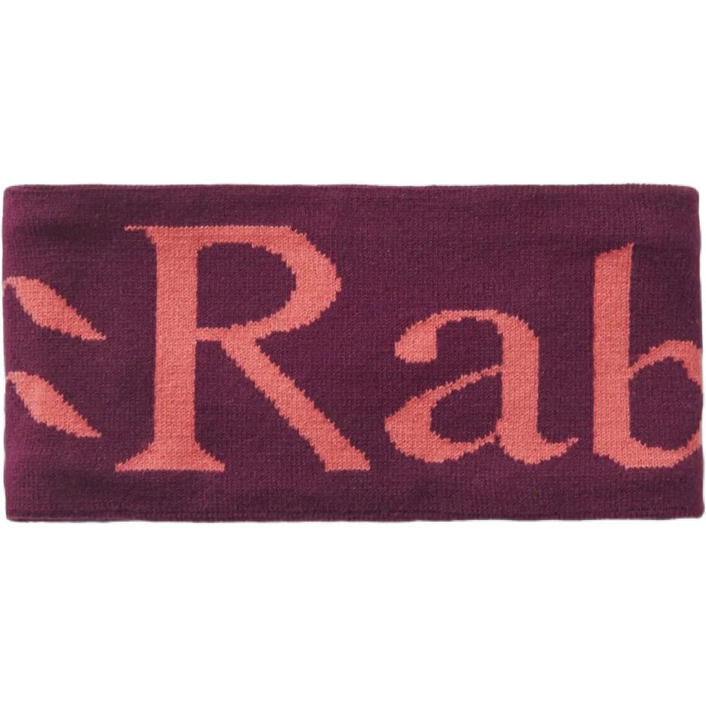 Rab Knitted Logo Headband Mulberry/Hibiscus