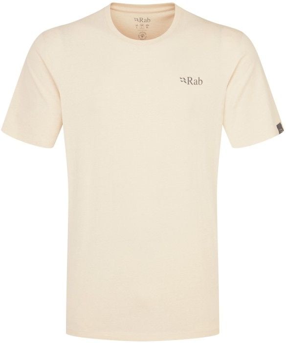 Rab Stance Mountain Peak Tee Mens Ecru