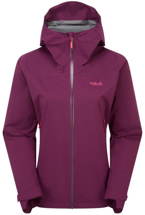 Rab Downpour Light Jacket Womens Mulberry