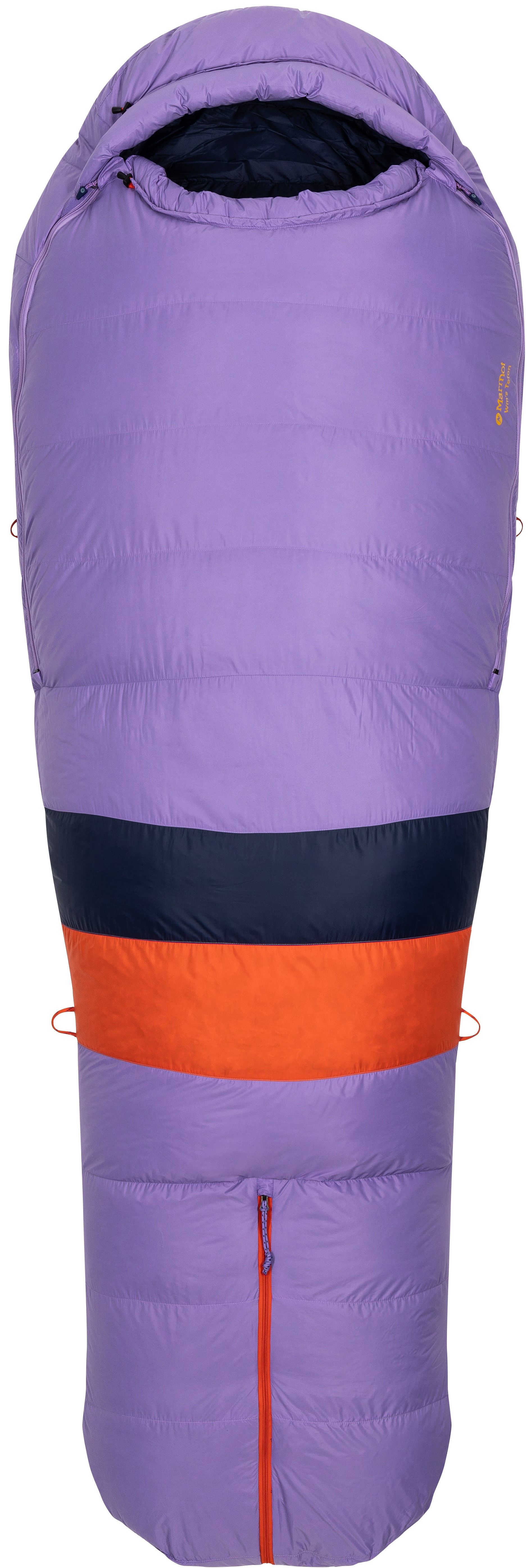 Marmot Teton Long naisten untuvamakuupussi Paisley Purple/Arctic Navy