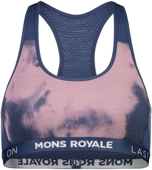 Mons Royale W's Sierra Sports Bra Denim Tie Dye