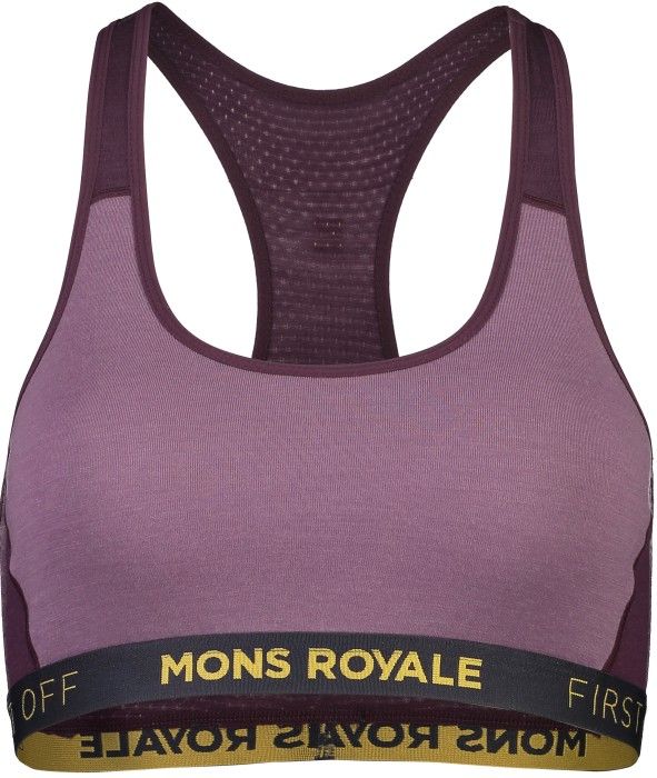 Mons Royale W's Sierra Sports Bra Wine Mauve
