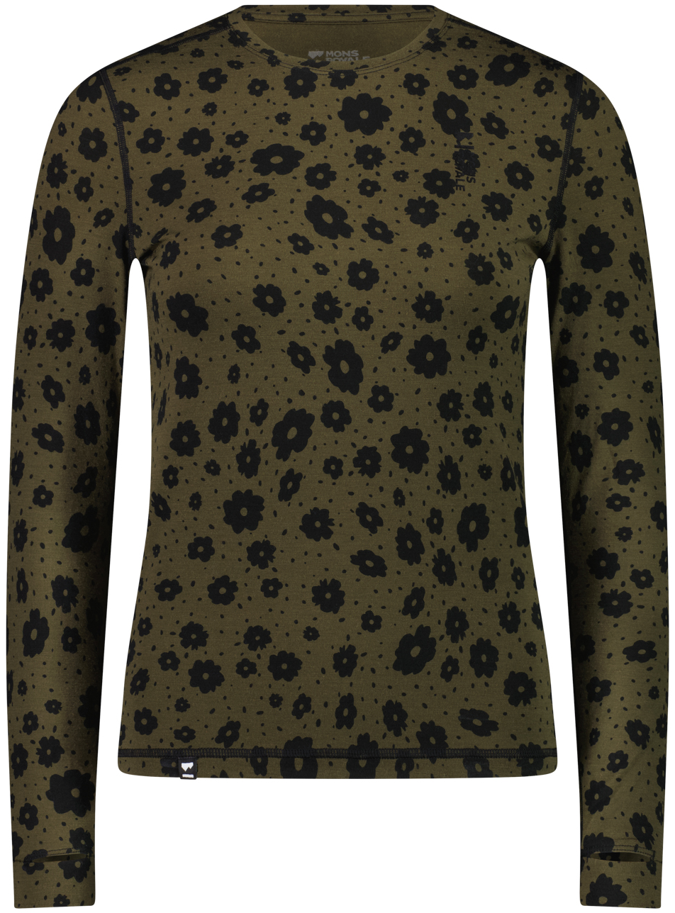 Mons Royale W's Cascade Merino Flex 200 LS Aoraki Lily