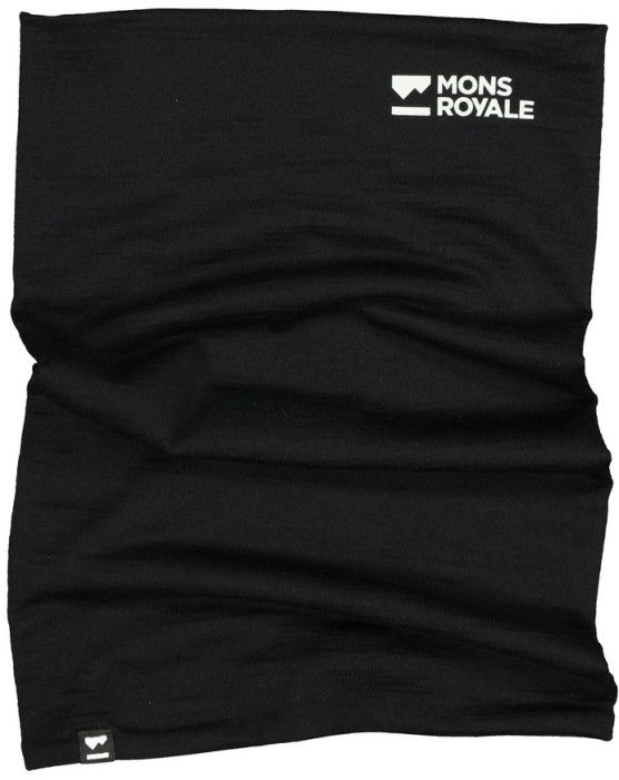 Mons Royale Unisex Double Up Neckwarmer Black