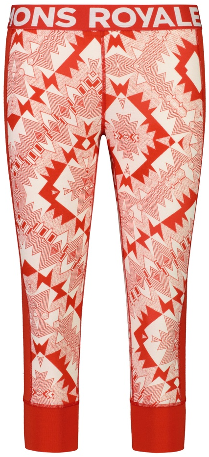 Mons Royale W's Cascade Merino Flex 200 3/4 Legging Nordtek Retro Red
