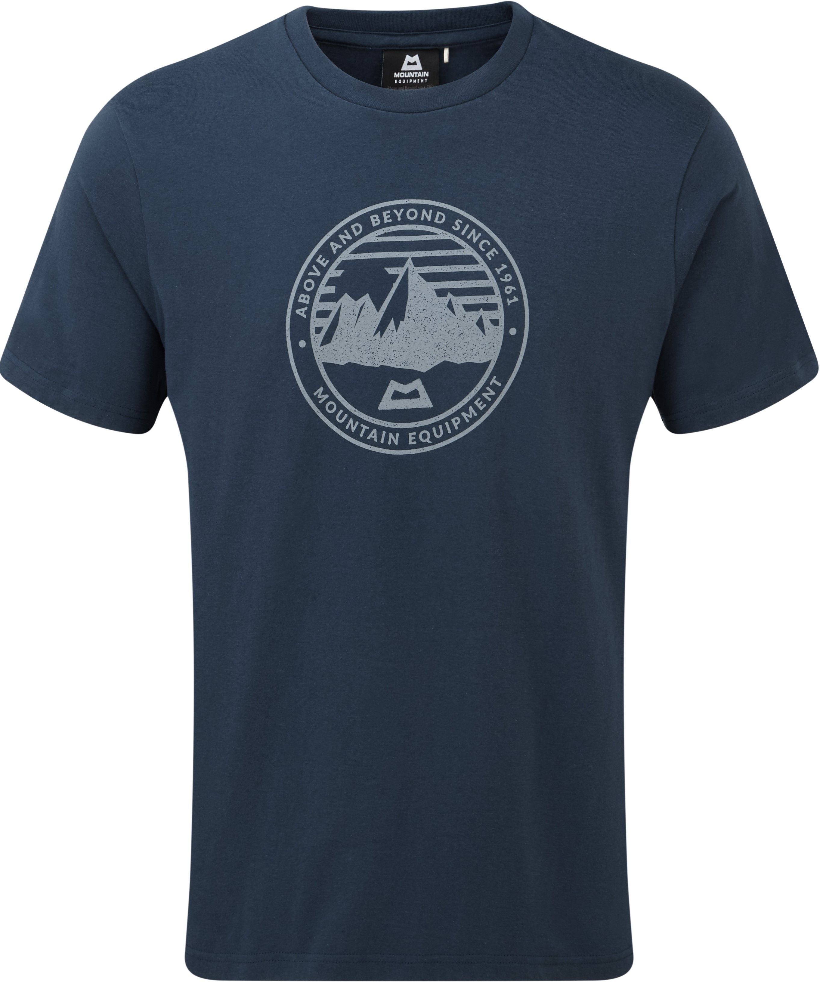 Mountain Equipment Roundel Mens Tee Denim Blue