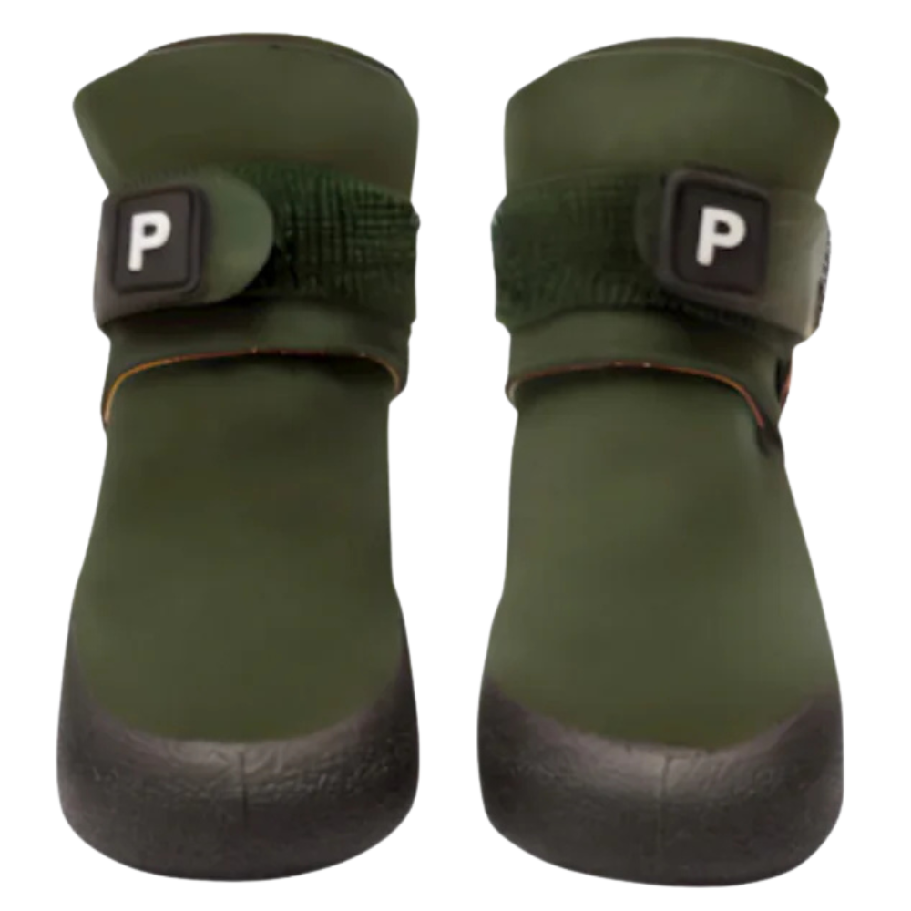 PAIKKA Dog Shoes 2 pcs size 3-5 Olive