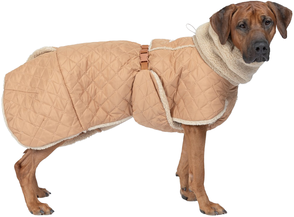 Paikka Quilted Sherpa Jacket Camel